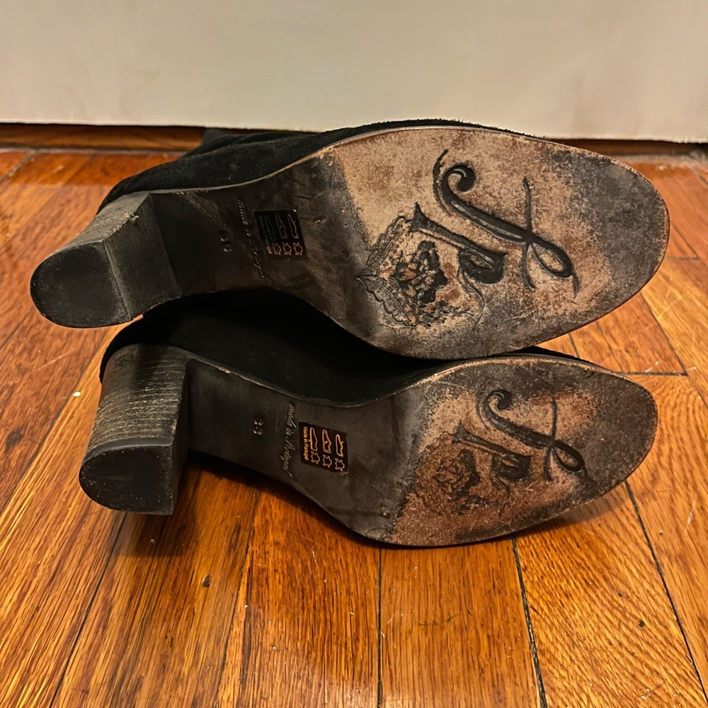Free People Suede Heeled Boots | Size 38 - Picture 4 of 6